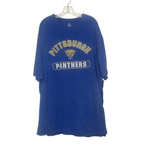 Pittsburgh Panthers Tshirt Mens Size 5X Blue Colosseum Fanwear NCAA